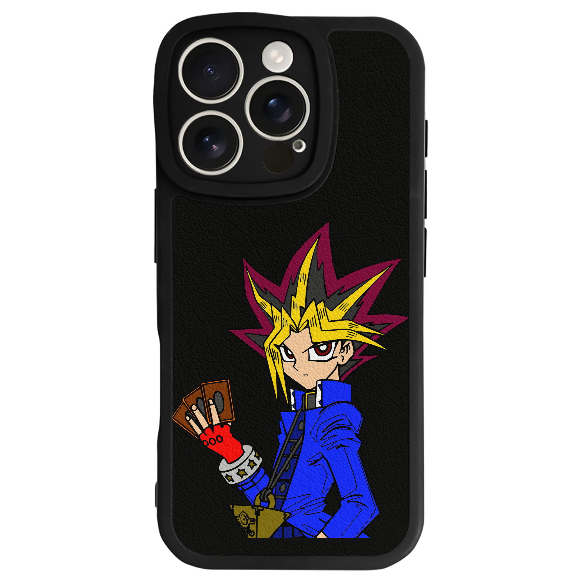 遊☆戯☆王 Yu-Gi-Oh! 【iPhone 16シリーズ対応】シリコンスマホケース（レザー調） 材質：シリコン